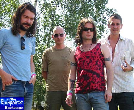 Motorpsycho, backstage at the Bizarre festival 2002
