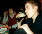 Snah and Geb on the promo tour in 2000